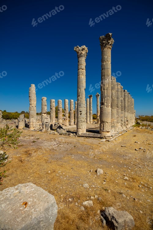 Preview: The Temple of Zeus of Diokaesareia ( Uzuncaburc ) Ancient City in Mersin, Turkey
