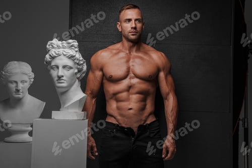 Preview: A ruggedly attractive man with a muscular physique