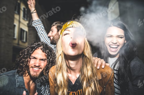 Preview: Friends celebrating outdoors