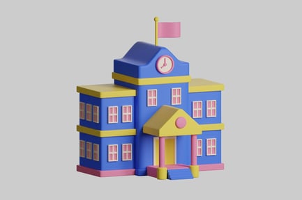 Preview: Cartoon school building