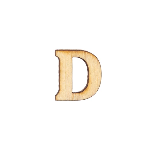 Preview: Wooden letters of English alphabet on white background, top view.