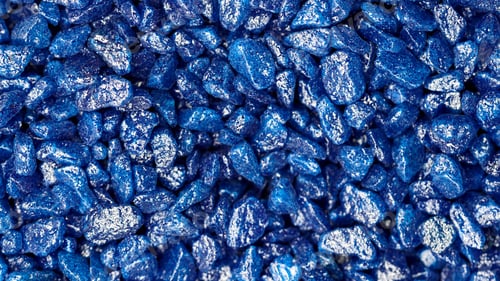 Preview: Blue glitter stones for garden decoration