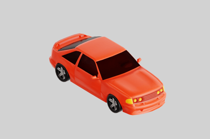 Preview: Orange SUV Car