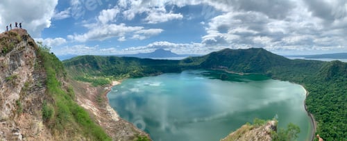 Preview: A view of Taal Volcano’s crater/lake about a week before it violently erupted.