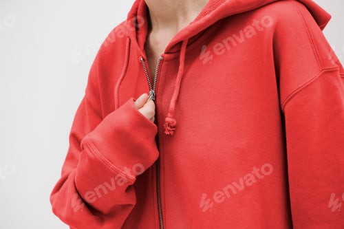 Preview: Model wearing a hoodie