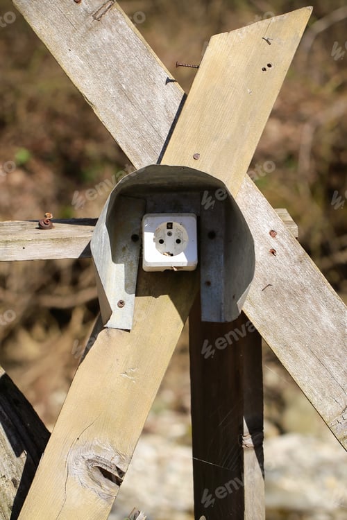 Preview: Electrical Outlet In The Forest In Nature