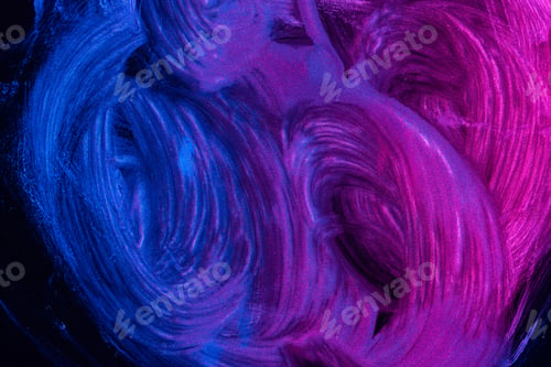 Preview: Smears of neon paint