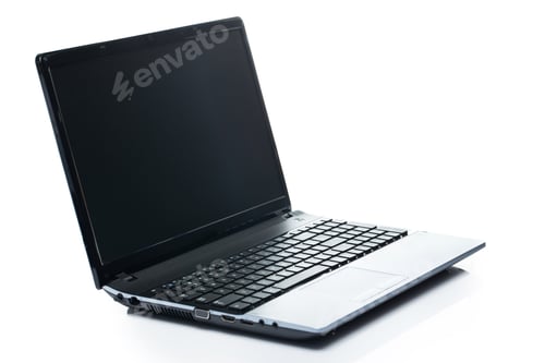 Preview: Technology. Laptop on a white background