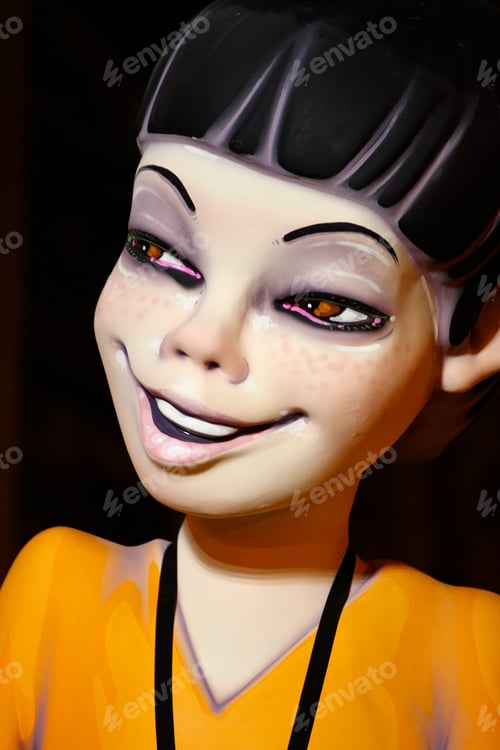 Preview: Valencia, Spain - February 13, 2019: Ninot de Fallas Valencianos.