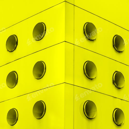 Preview: Yellow interior architecture abstract dirt vents.
