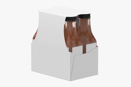 Preview: Beverage Bottle Pack with Blank Labels