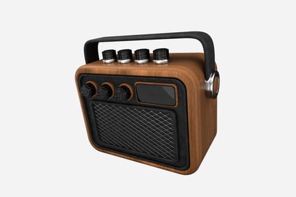 Preview: Radio FM 90s 3D Illustration