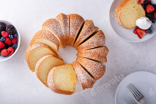 Preview: Pound cake, traditional vanilla or sour cream flavor