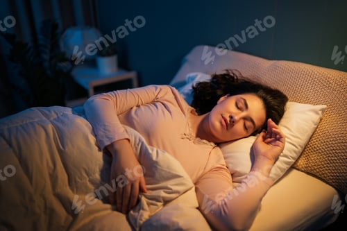 Preview: Woman is sleeping in her bedroom