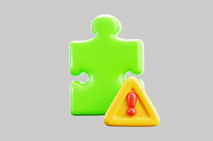 Preview: Green puzzle piece error warning