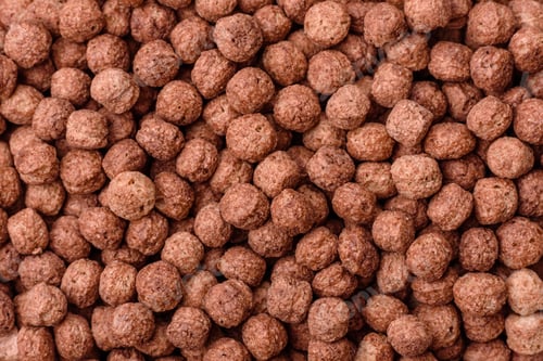Preview: Cereal chocolate corn balls in a bowl