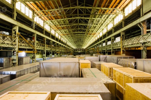 Preview: Crates in a warehouse