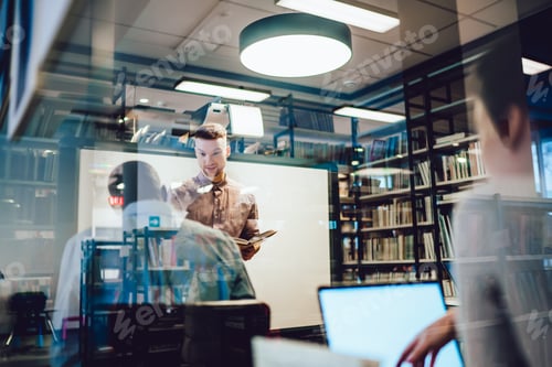Preview: Positive teacher explaining to student in class