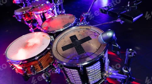 Preview: Drums close-up at the disco club
