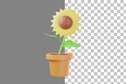 Preview: Sunflower 3D Icon