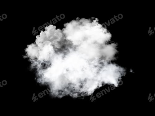 Preview: white clouds on black