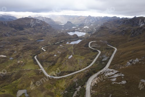 Preview: A winding road splicing through mountains and lagoons of Ecuador