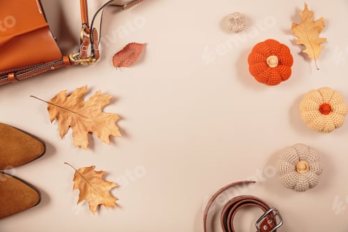 Preview: Banner for autumn Thanksgiving sale with womens accessories