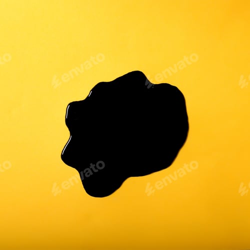 Preview: A Spot Of Black Paint On A Bright Background