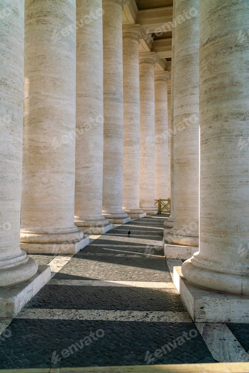 Preview: Italy, Rome, Passage under colonnade
