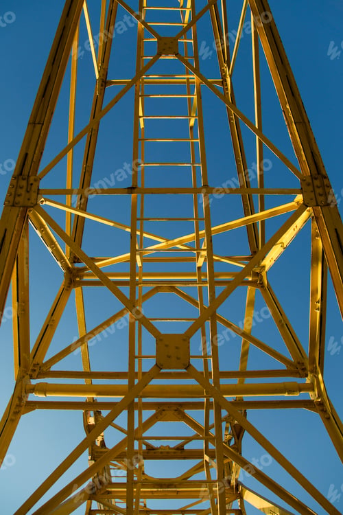 Preview: Closeup detail of the yellow crane