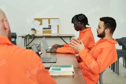 Preview: Young Male Inmates Studying Together during Prison Education Program