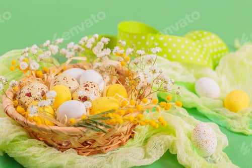 Preview: Easter candy chocolate eggs and almond sweets