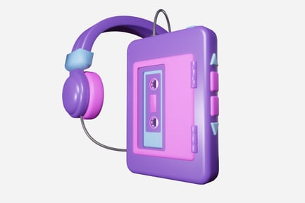 Preview: Walkman 3D Illustration