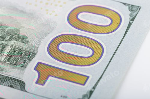 Preview: Detailed Close-Up of One Hundred Dollar Bill