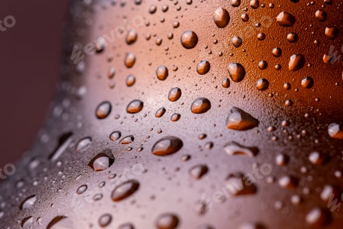 Preview: Close up of cold beer bottle