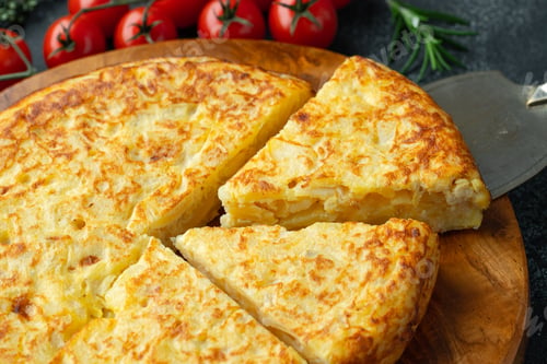 Preview: Spanish tortilla with potatoes and onion.