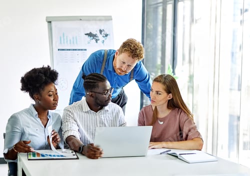 Preview: Young businesspeople having a meeting in the office