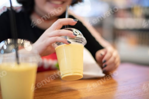 Visualização: Smoothie saudável no café da manhã