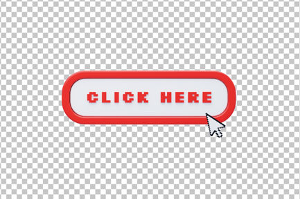 Aperçu: Bouton Cliquez ici avec pointeur en forme de flèche et cliquez sur l'icône 3D