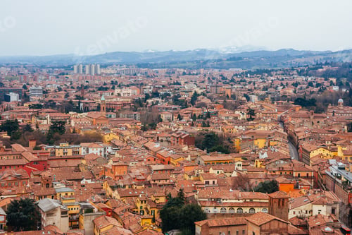 Preview: View across Bologna in Italy