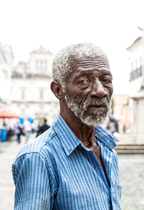 Preview: Bahia, Brazil - Circa Nov 2014: The Famous Man Called "Pele" Sells Gifts To Tourists At Pelourinho