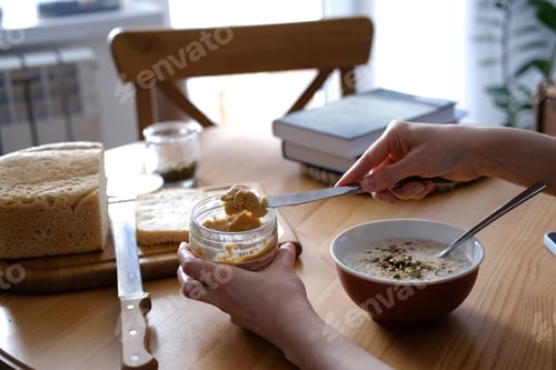 Preview: Preparing a Healthy Breakfast at Home with Bread