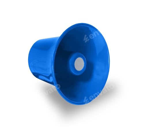 Preview: blue megaphone