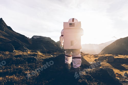 Preview: Astronaut exploring a new planet.