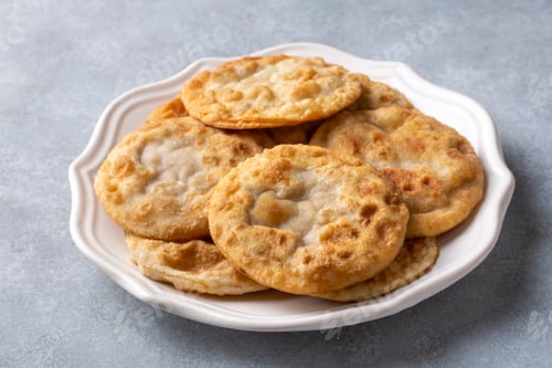 Preview: Delicious meat pie from Turkish cuisine. Fried handmade pies. Turkish name; fincan boregi