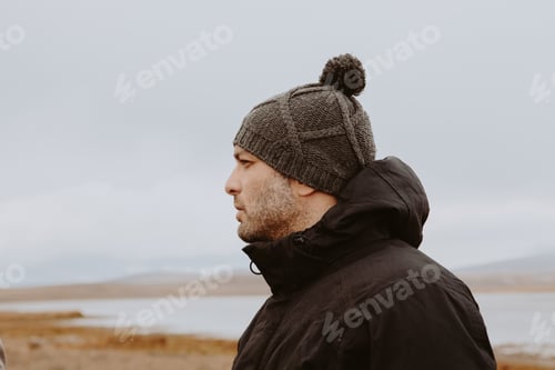 Preview: man in a cap outdoors