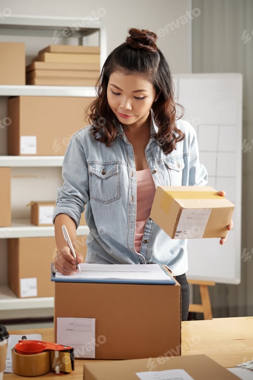 Preview: Writing down shipment details
