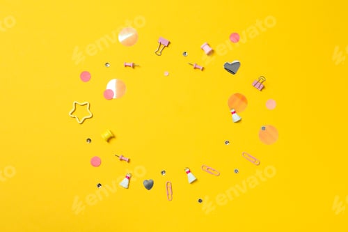 Preview: Accessories for scrapbooking, concept of female hobby