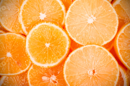 Preview: Lemons Lie Slices Lie On The Table Background Image