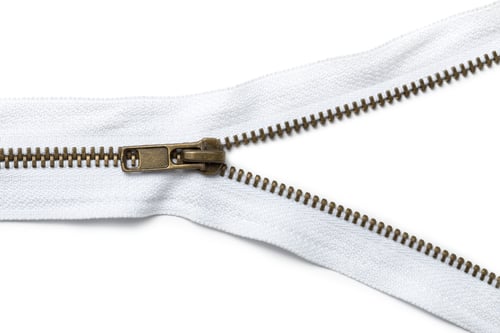 Preview: Zipper on white background